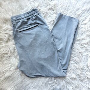 Vuori Ponto Jogger Lounge Pants Ankle Short light heather gray L 26” inseam
